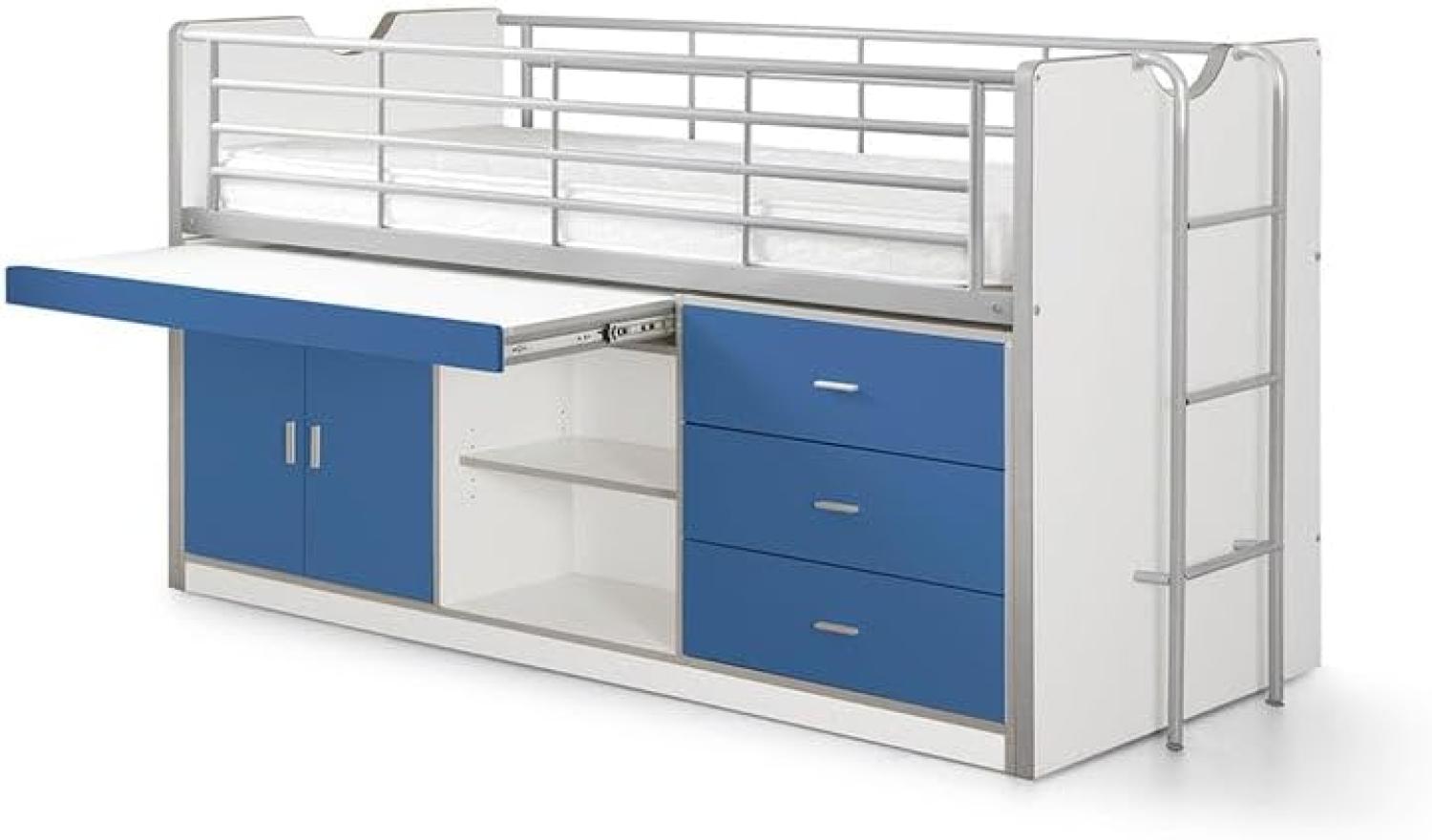 Vipack 'Bonny' Multifunktionsbett weiß/blau Bild 1