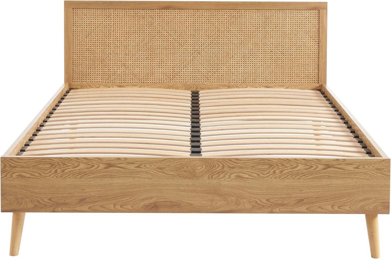 BAÏTA Doppelbett INES Rattan 140x190 cm Lattenrost inkl Bild 1