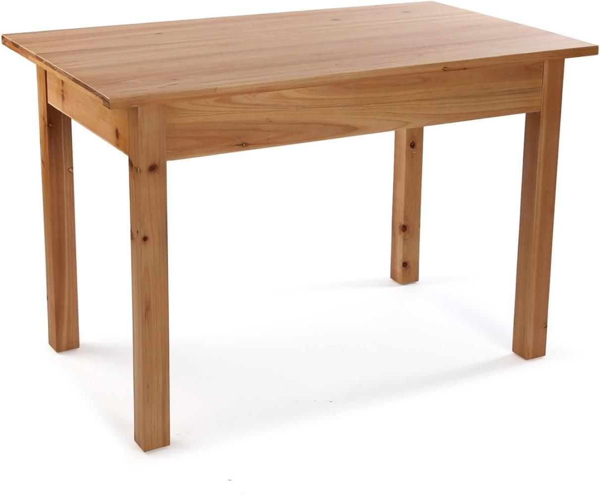 Versa Sparrow Esstisch für Küche, Terrasse, Garten oder Esszimmer, Maßnahmen (H x L x B) 80 x 70 x 120 cm, Holz, Farbe: Braun Bild 1