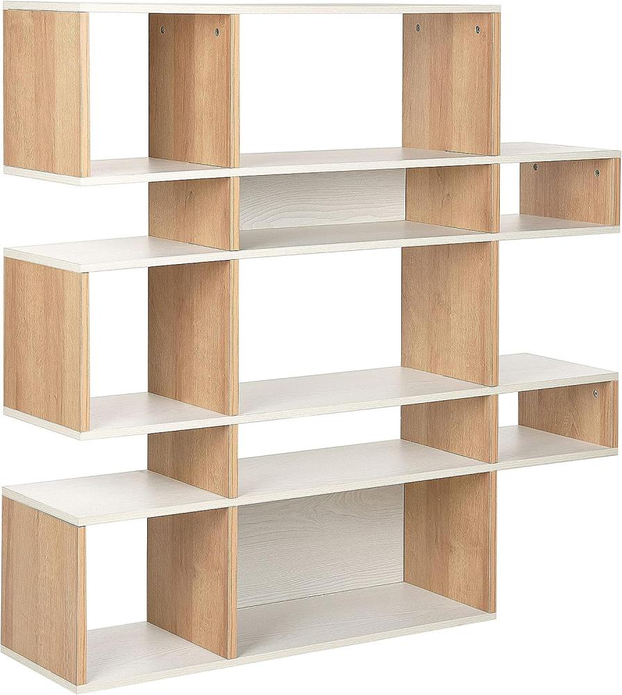 Bücherregal mit 5 Fächern Heller Holzfarbton AMARILO Bild 1