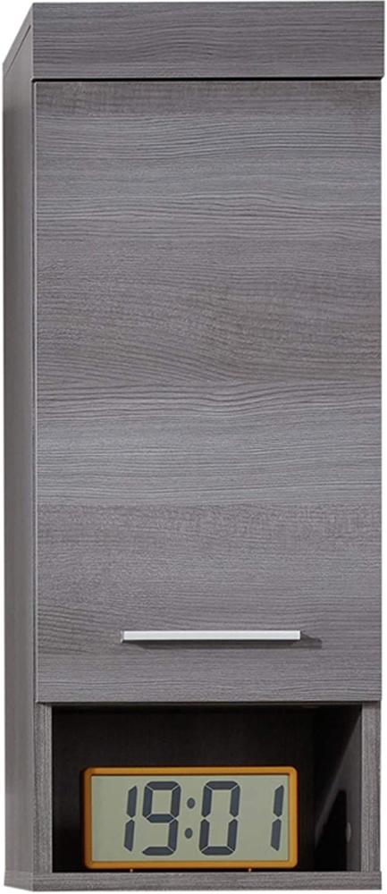 trendteam smart living Badezimmer Hängeschrank Wandschrank Runner, 30 x 75 x 30 cm Front/Korpus: Sardegna Rauchsilber Melamin mit viel Stauraum Bild 1