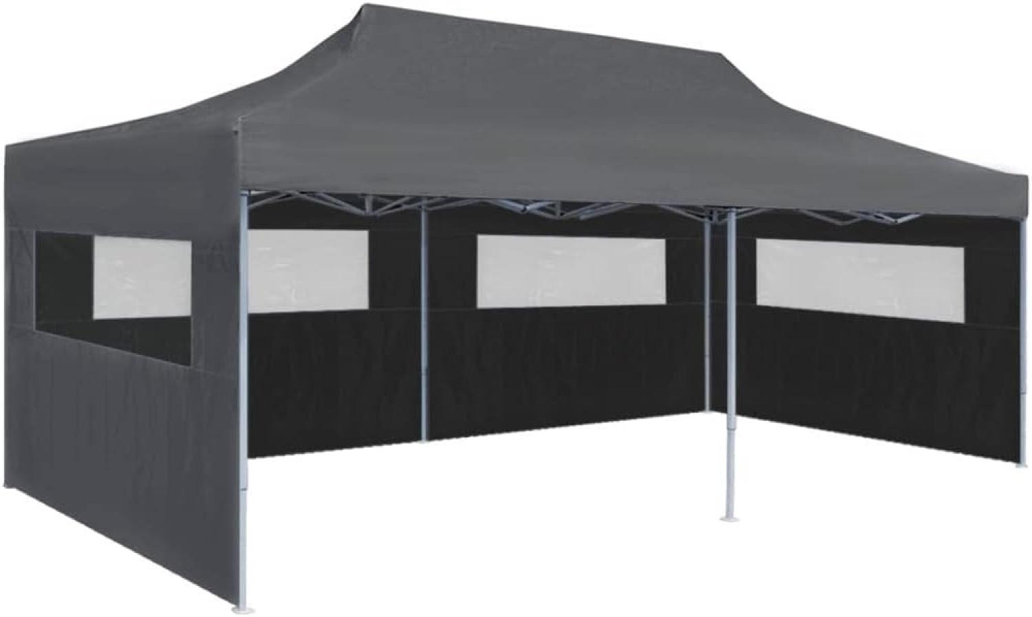 vidaXL Pop-Up Partyzelt mit Seitenwänden Faltbar 3 x 6 m Anthrazit 44966 Bild 1