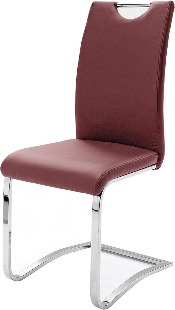 Robas Lund, Stuhl, Esszimmerstuhl, Schwingstuhl, Köln, 2er Set, Bordeaux, 57 x 43 x 100 cm, KOEAMBO2 Bild 1