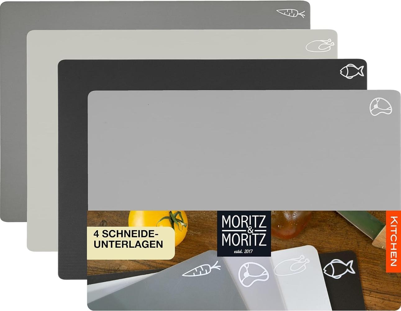 Moritz & Moritz Schneidebrett 4x Scheidematte Küche, Kunststoff, (4er Set), Je 28 x 38 cm Bild 1