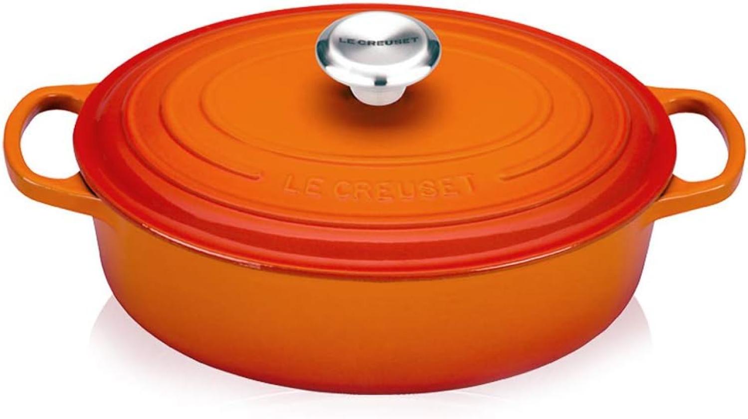 Le Creuset Gourmet-Bräter Signature 27 cm Ofenrot - Orange - 25 bis 28 cm Bild 1