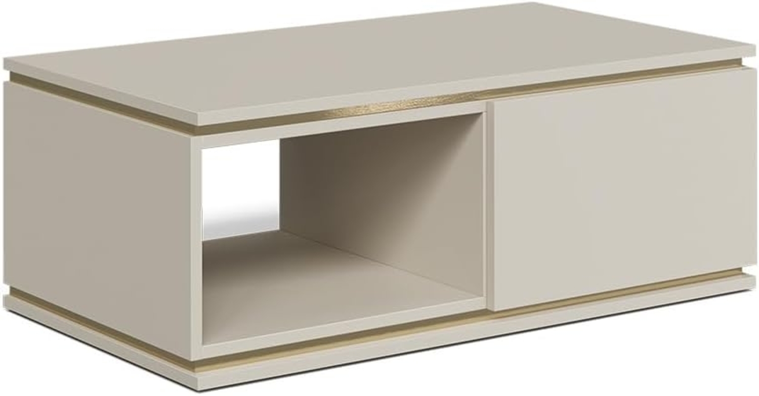 Couchtisch Linette Cashmere 90 x 50 cm mit Schublade Vicco Bild 1