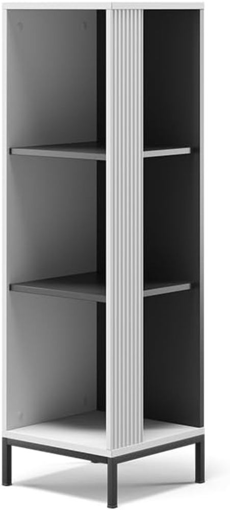 Bücherregal Eliza Weiß 36 x 120 cm mit 3 Fächern Vicco Bild 1