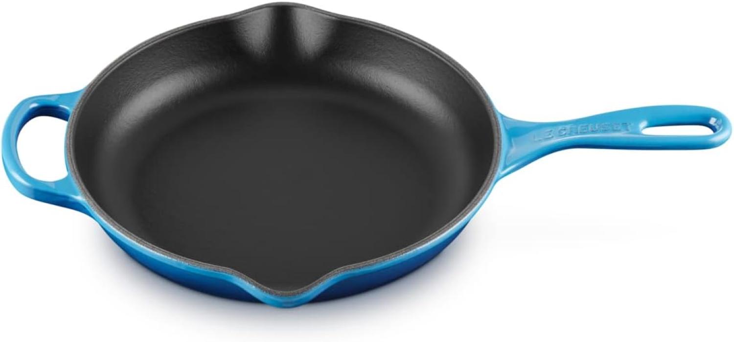 Le Creuset 'Signature Azure' Brat-/Servierpfanne, Gusseisen blau, Ø 23 cm Bild 1