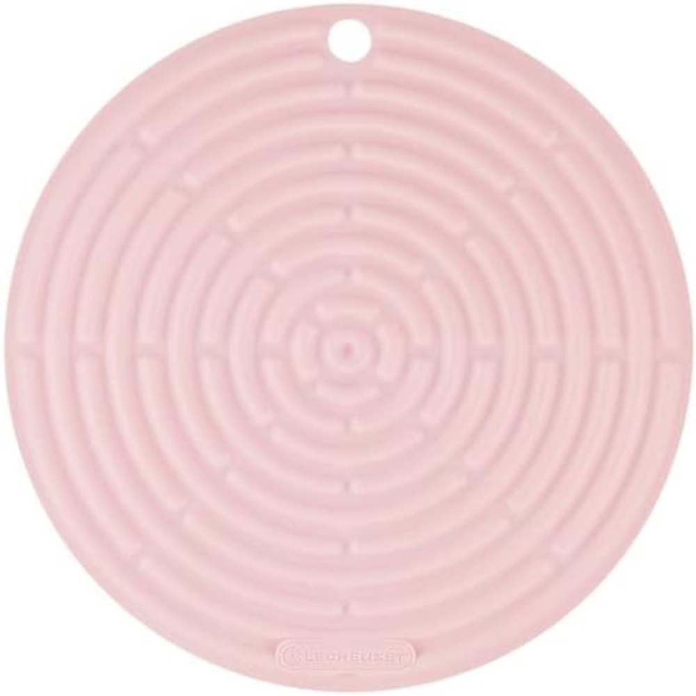 Le Creuset Silikon Topflappen rund pink Bild 1