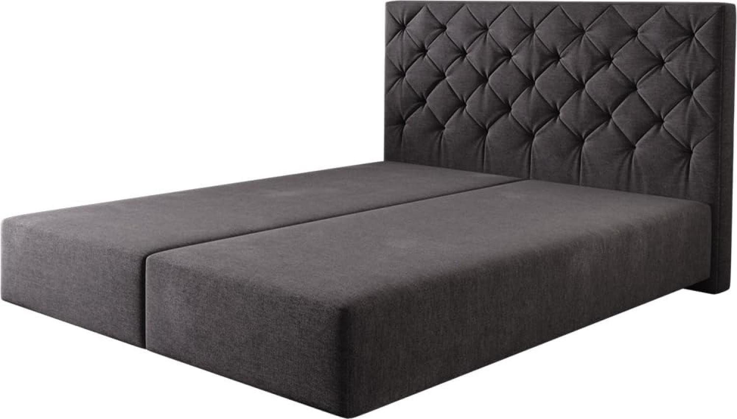 Boxspringgestell Dream-Great Mikrofaser Schwarz 160x200 cm Bild 1