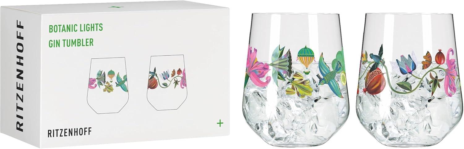 Ritzenhoff 3891002 BOTANIC LIGHTS Ginglas-Set #9, #10 Olaf Hajek 2024 / Gin Tumbler Bild 1