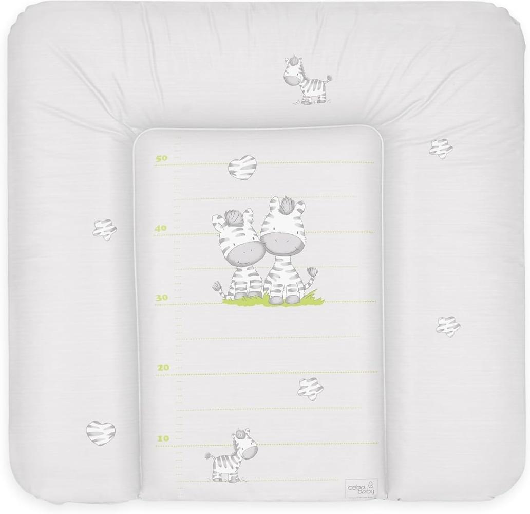 Ceba Ceba Baby Gray Zebra soft changing mat 75 x 72 cm Bild 1