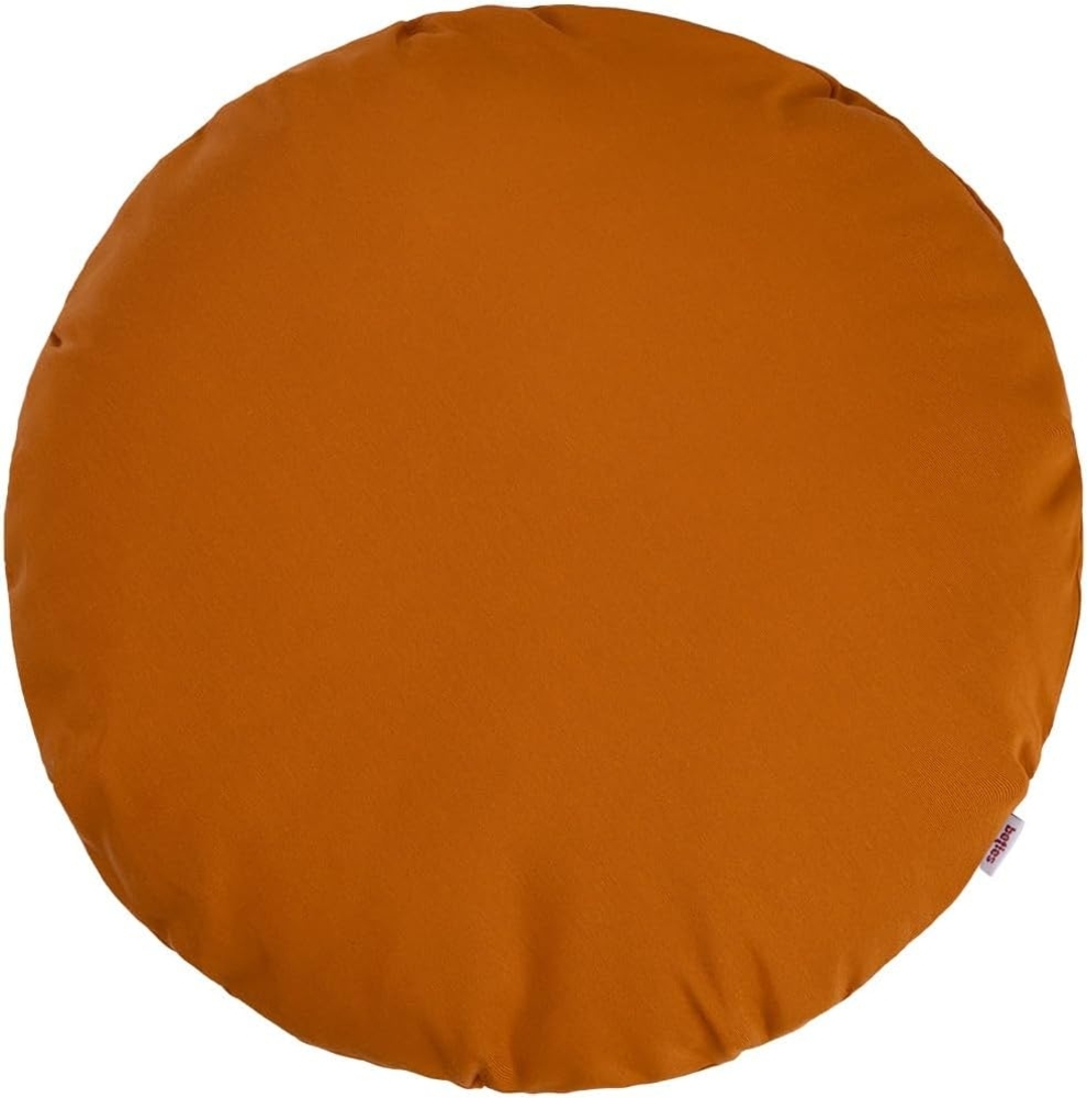 Kissenhülle rund ca. 60 cm Ø sanddorn-orange Begleiter beties "Wunschton" Bild 1