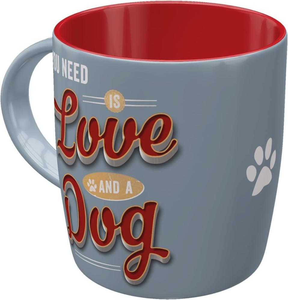 Nostalgic-Art - Kaffeetasse - PfotenSchild - Love Dog Bild 1