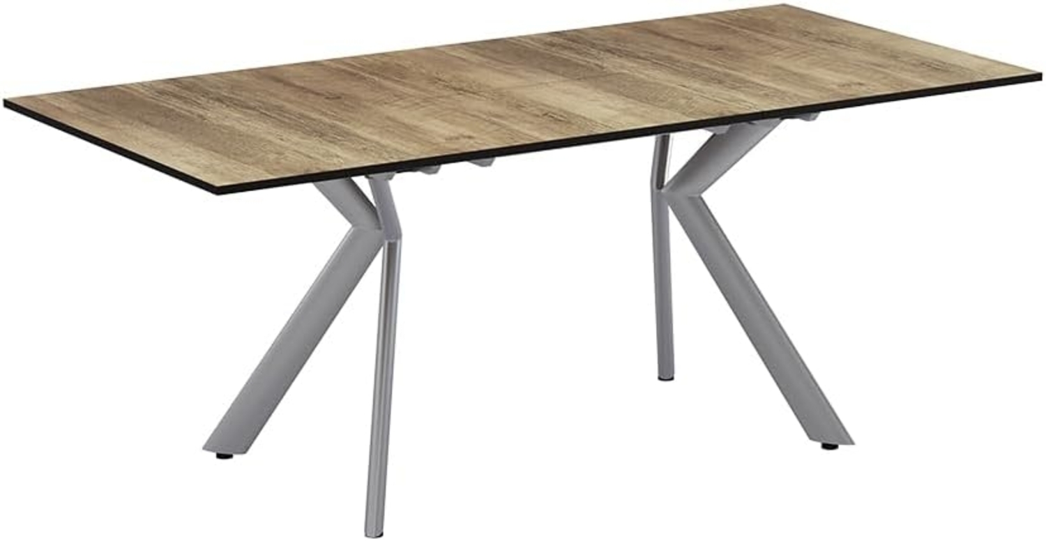 Vicco Esstisch Eiche rustikal/Grau 140 x 90 cm ausziehbar, Trill Bild 1