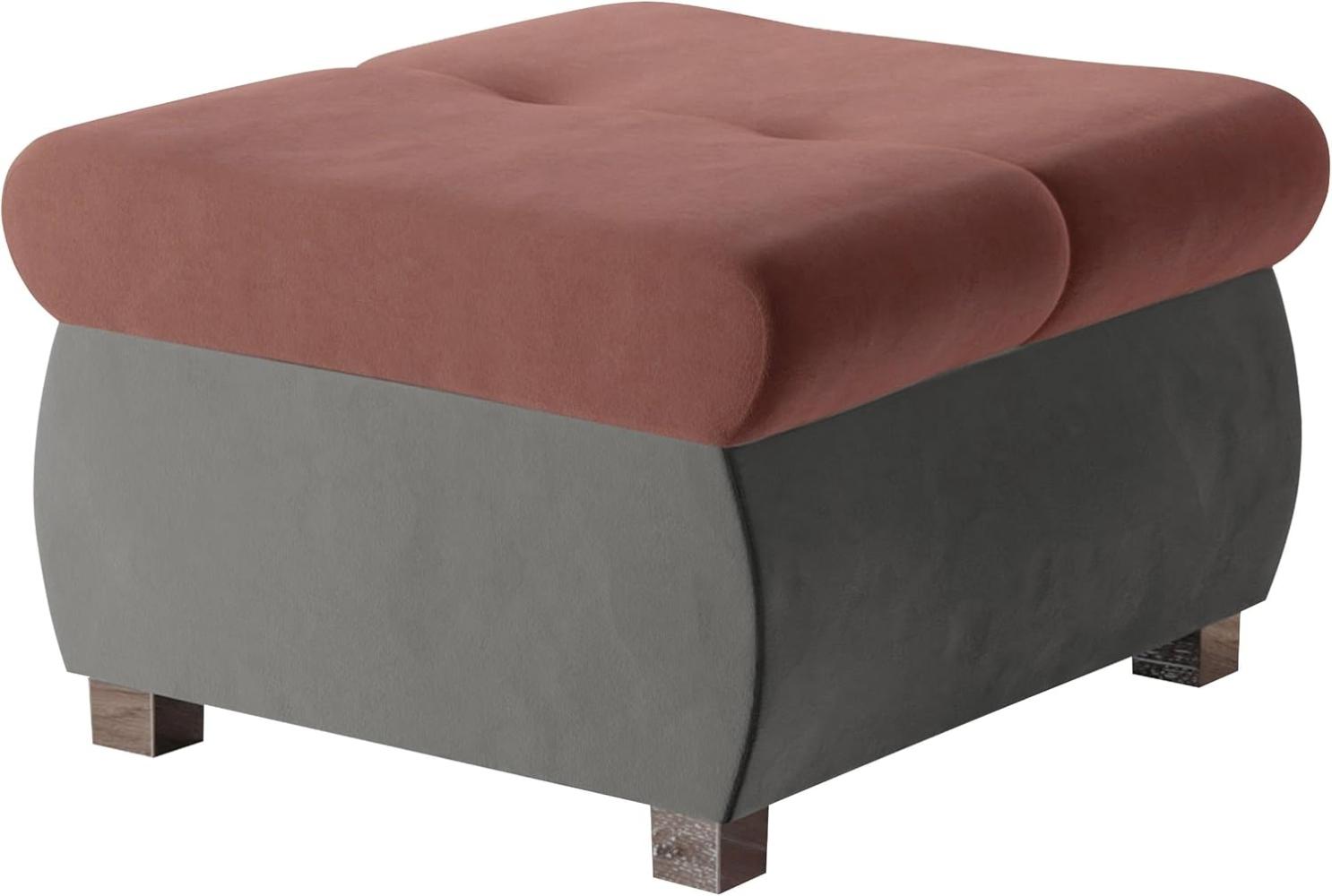 Polsterhocker Orkan Klein (Farbe: Magic Velvet 2217 + Magic Velvet 2258) Bild 1