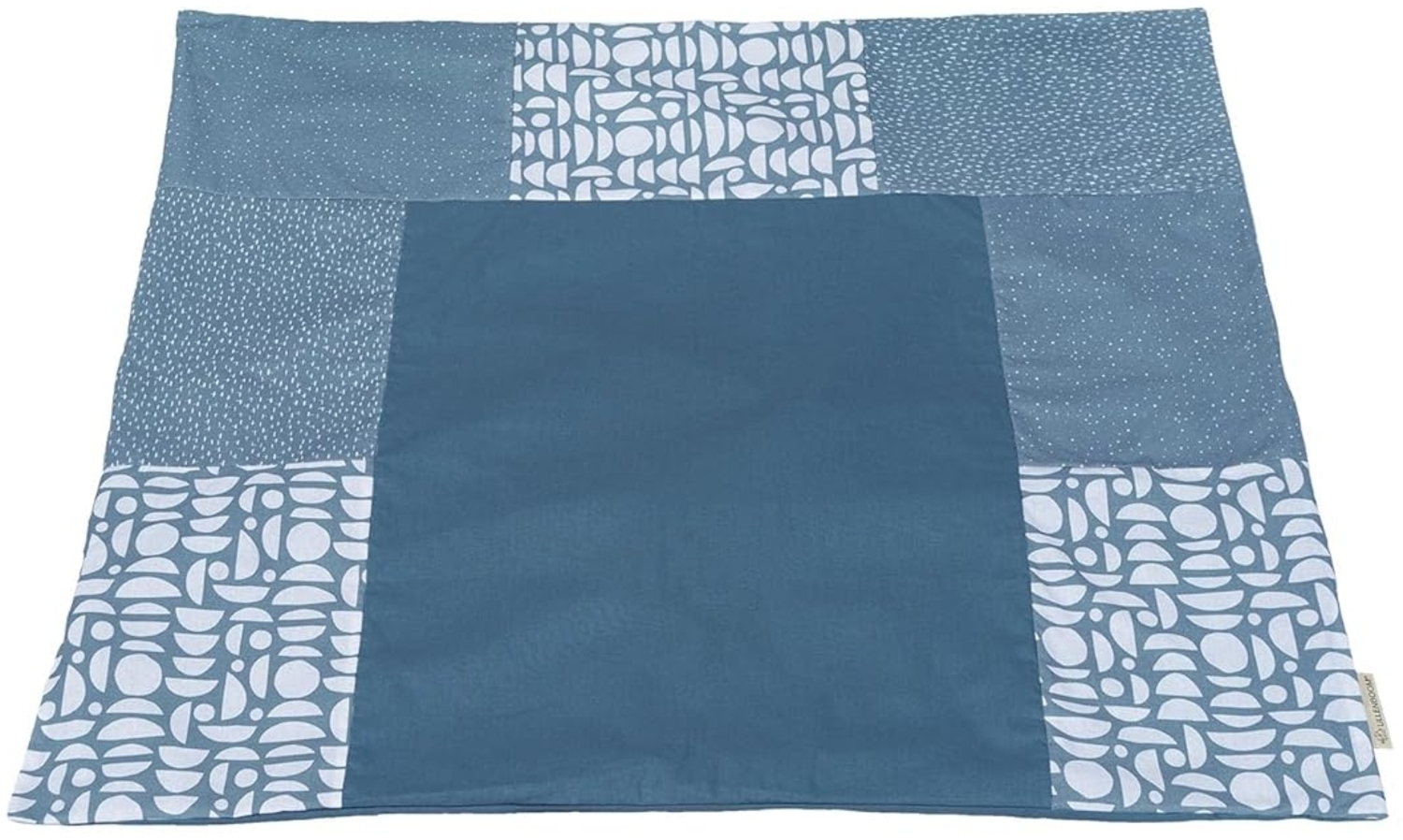 ULLENBOOM ® Wickelauflagenbezug 75x85 cm, Blau (Made in EU) - abnehmbarer Bezug für Wickelauflage 85x75, Baby Überzug für Wickelunterlage aus Baumwolle, Wickelbezug für Wickeltisch Bild 1