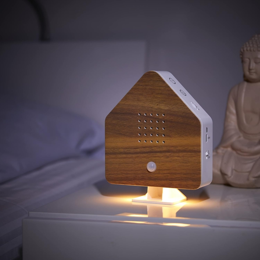 Northpoint LED Dekolicht Naturgeräuschebox Vogelzwitscher Bewegungsmelder Licht Aufladbar Bild 1