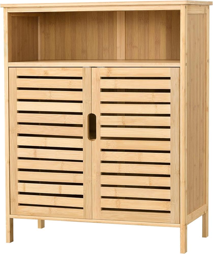 Bambus Badezimmerschrank Eslöv 81x65,5x31 cm [en. casa] Bild 1