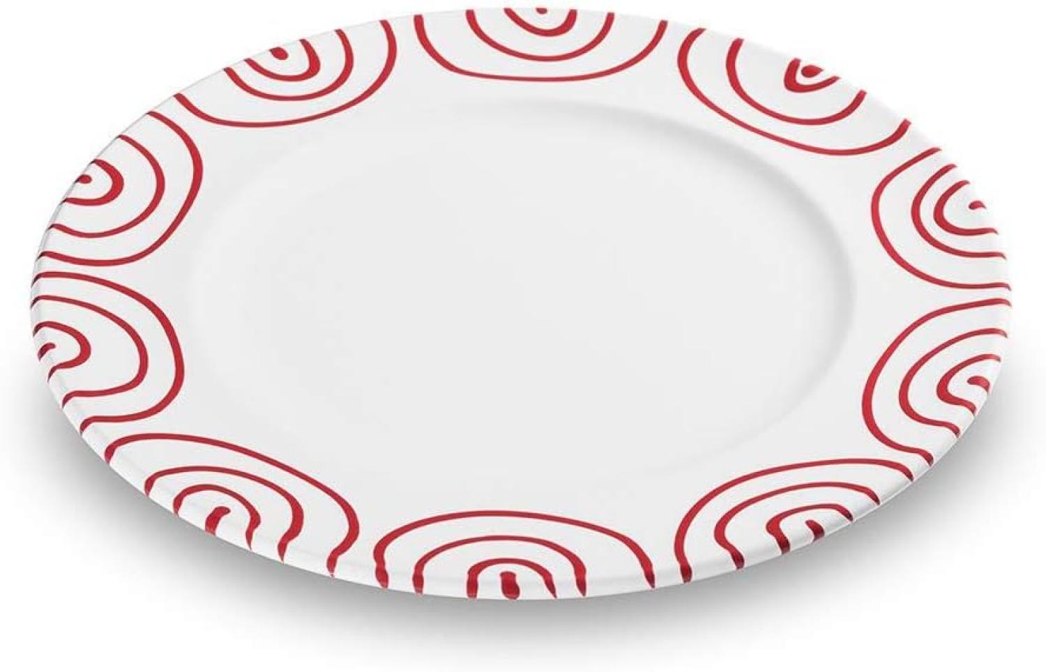 Rotgeflammt, Speiseteller Gourmet (Ø 27cm) - Gmundner Keramik Speiseteller - Mikrowelle geeignet, Spülmaschinenfest Bild 1