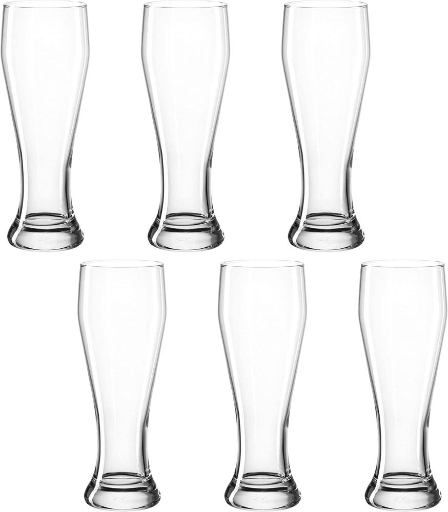 montana: :basic Weizenbierglas, 6er Set, Weißbierglas, Weizenglas, Weizenbier, Bierglas, Weizenbier Glas, 500 ml, 075052 Bild 1