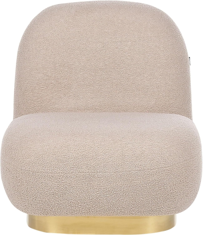 Sessel LOVIISA Bouclé Beige Bild 1