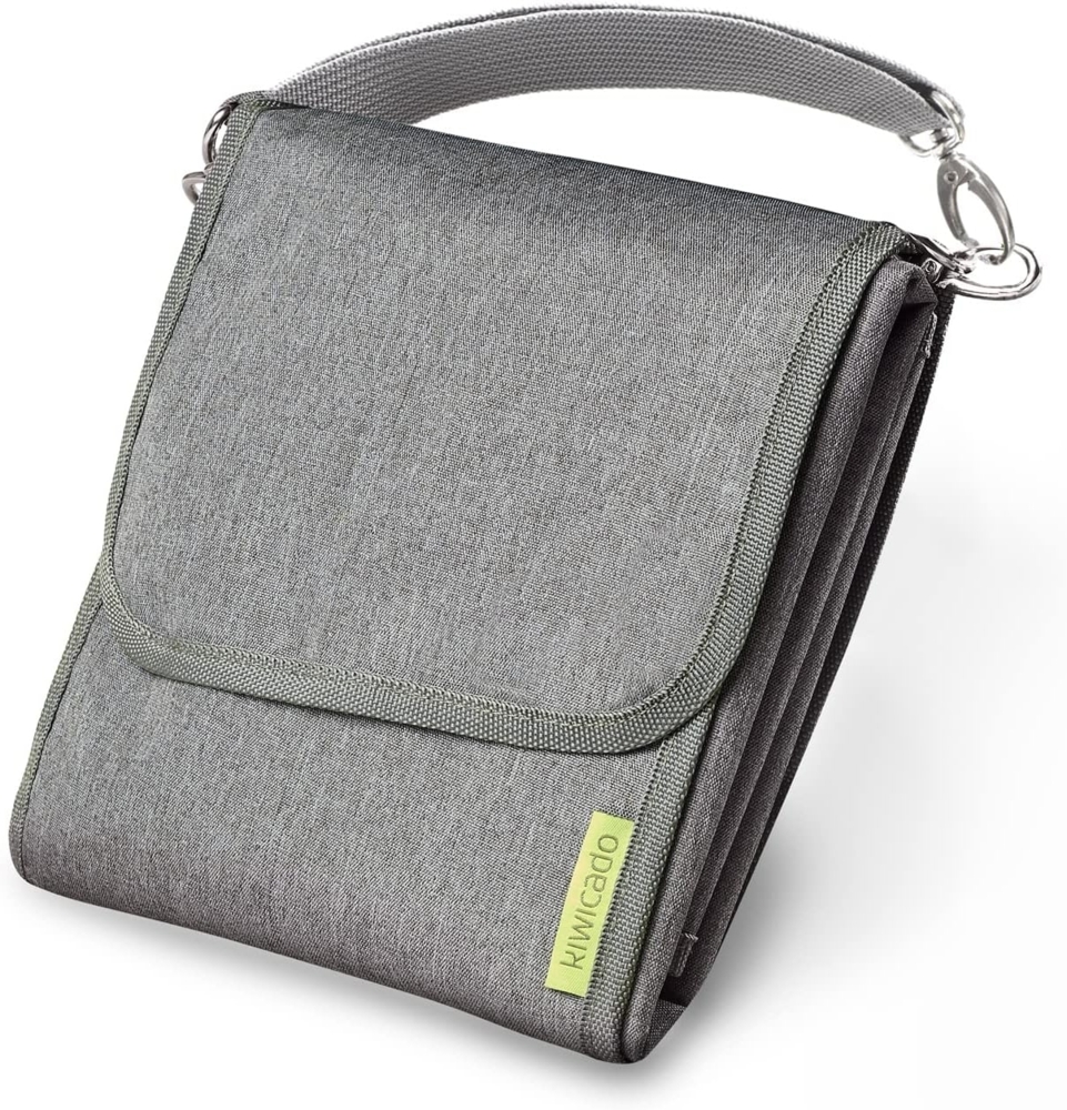 Kiwicado wickeltasche für unterwegs - Wasserabweisende Wickelunterlage zum Mitnehmen - Wickeltasche für Windeln, Feuchttücher und mehr - Windeltaschen Organizer wickelset (kompakt) Bild 1