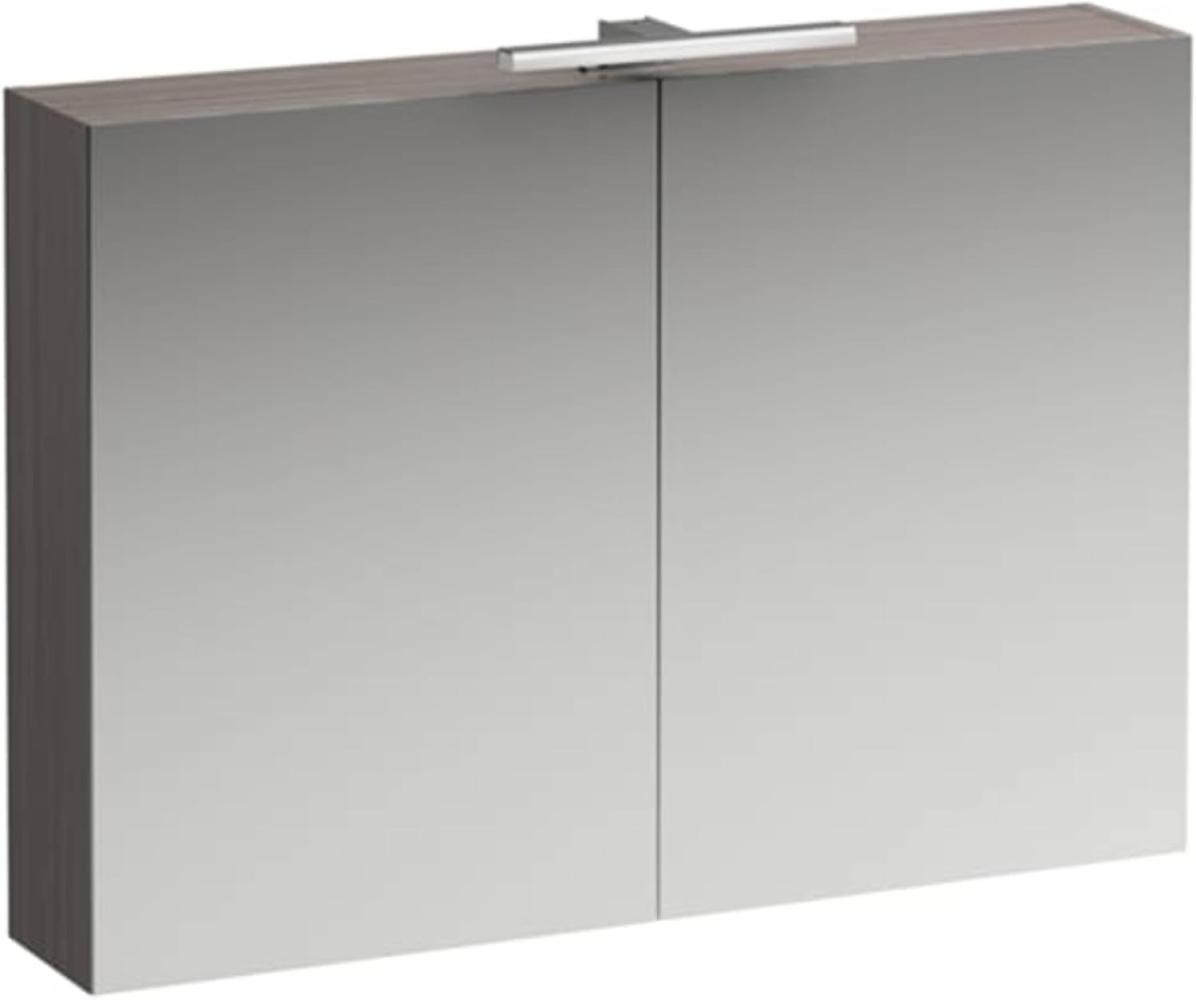 LAUFEN BASE Spiegelschrank 1000 mm, 2 Türen, LED- Licht Element, Farbe: Ulme hell - H4028521102621 Bild 1