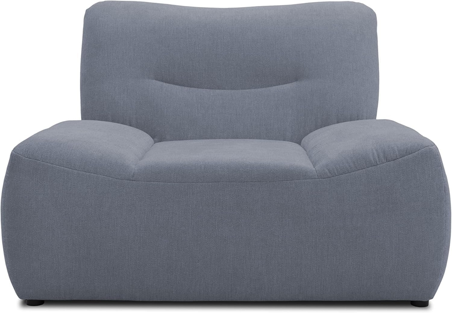 DOMO Collection Boho Loveseat, Sessel, Polstersessel im Boho-Style, Sofa, Couch, Bigsofa in grau Bild 1