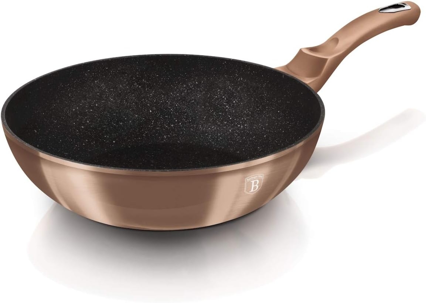 Berlinger Haus Granit-Wok-Pfanne, 30cm, Metallic Line Rose Gold Bild 1