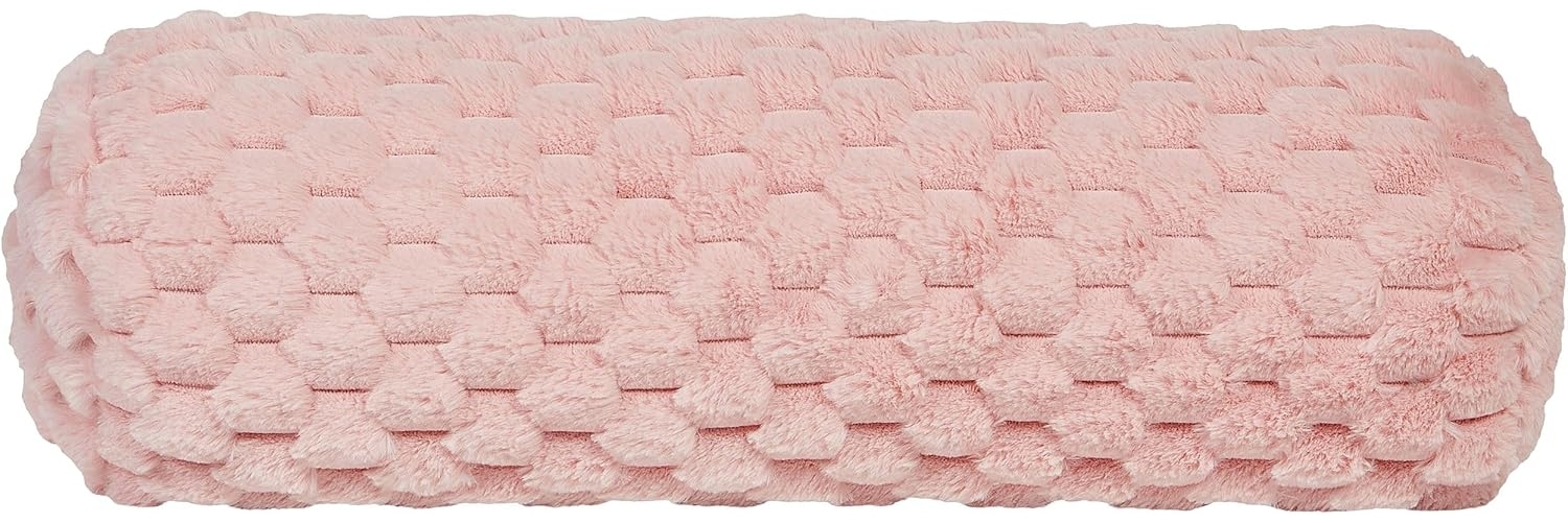 Dekokissen LINDEN Webpelz 22 x 60 cm Rosa Ohne Muster Bild 1