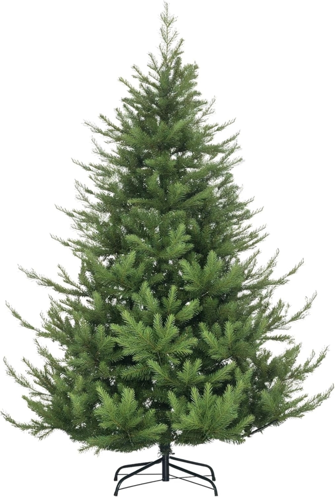HOMCOM Künstlicher Weihnachtsbaum Kunsttanne, realistisches Aussehen, schneller Aufbau, Künstlich, Beschneite Optik Bild 1