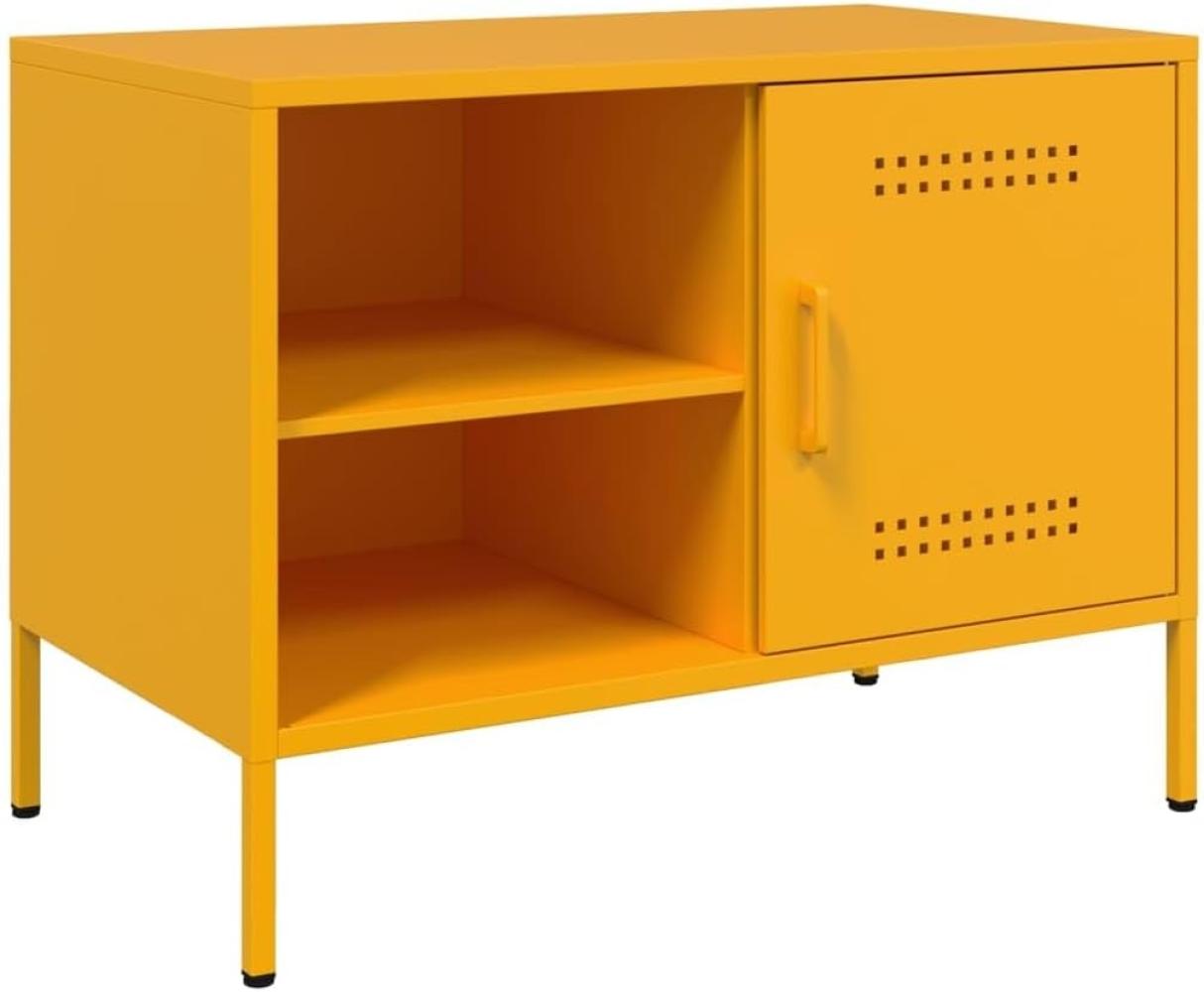 TV-Schrank Senfgelb 68x39x50,5 cm Stahl 843000 Bild 1