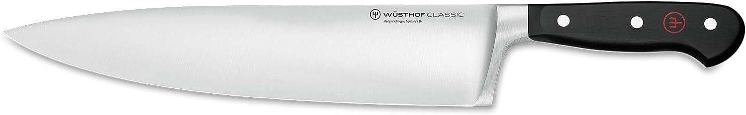 Wüsthof Kochmesser extra breit, Classic (1040104126), 26 cm Klinge, geschmiedet, rostfreier Edelstahl, sehr scharfes und noch breiteres Küchenmesser Bild 1