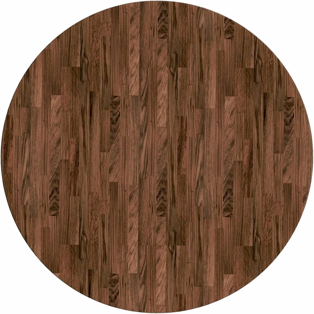 vidaXL Tischplatte Braun Ø 80 x 2.5 cm Massives Eichenholz 42016004 Bild 1