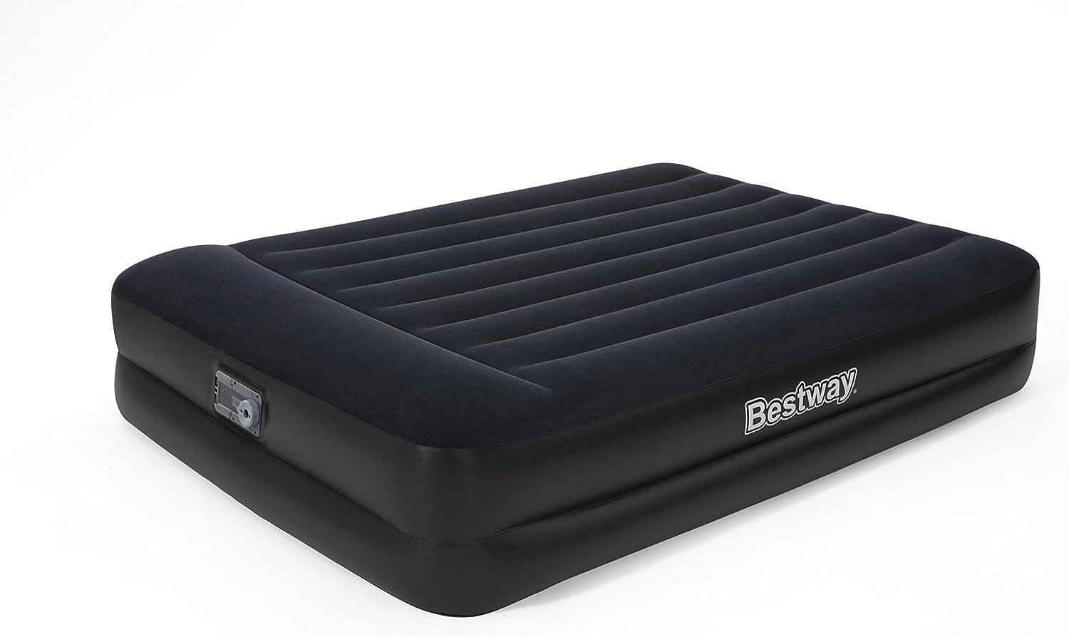 Bestway 'Aeroluxe' Doppel-Luftbett mit integrierter Elektropumpe, blau, 203 x 152 x 46 cm Bild 1