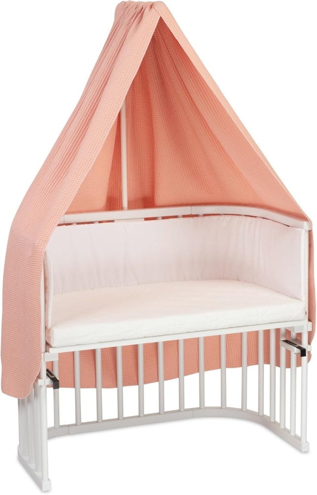 babybay Himmel Waffelpiqué für Mobilehalterung passend für alle Modelle bis 96 cm Länge, apricot rosé Bild 1