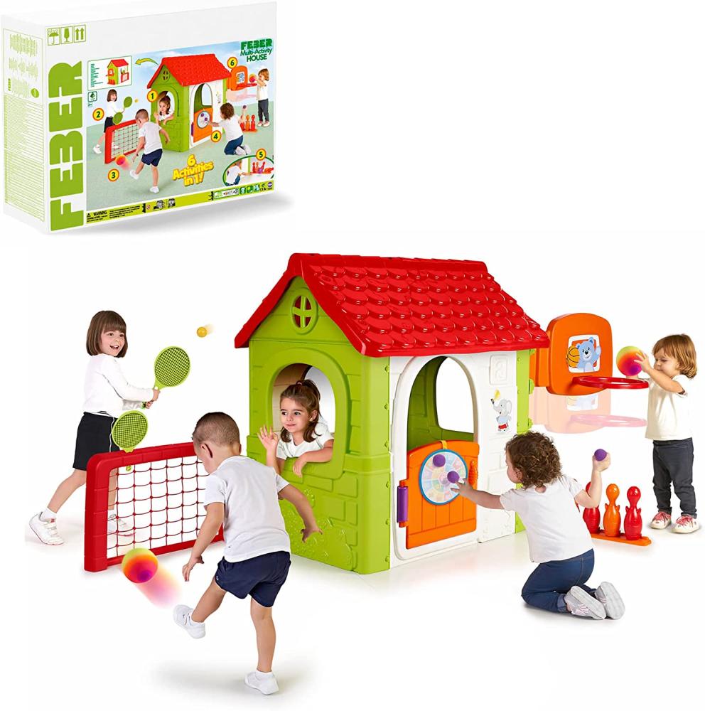 Kinderspielhaus Feber Multi Activity (124 x 232 x 138 cm) Bild 1