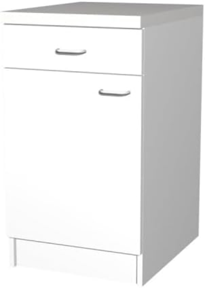 Flex-Well Unterschrank Küchenunterschrank 50 cm breit - Weiß – Modell Rapido Bild 1