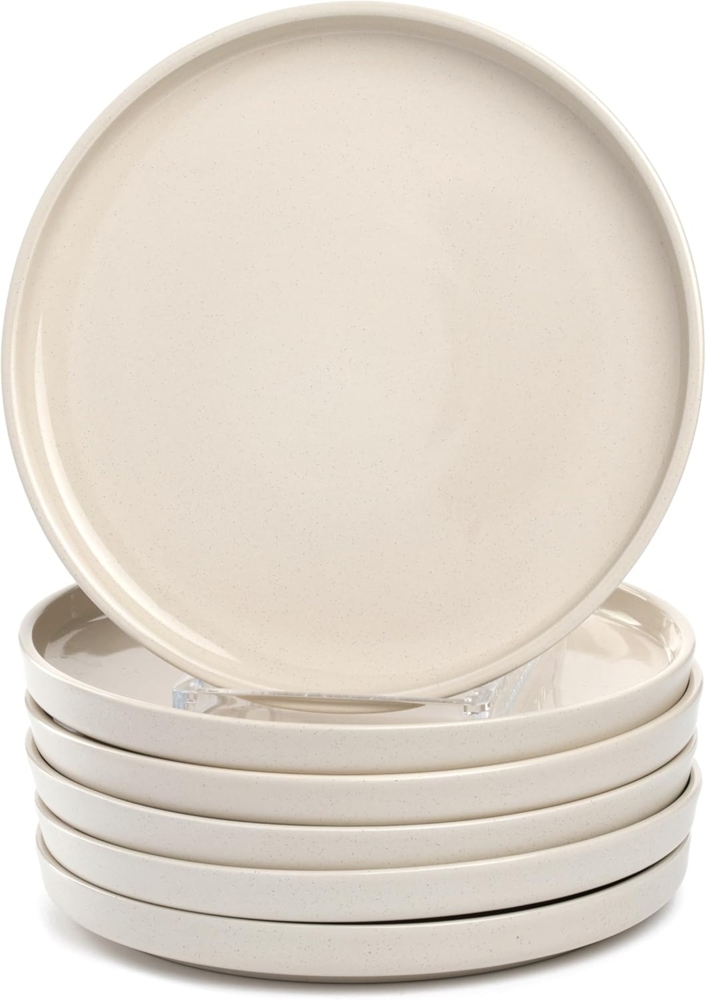 LEONARDO Teller-Set Speiseteller ROMA, Keramikteller, ca. 22 cm, 6-teilig (6-tlg), 6 Personen, Keramik, Geschirr-Set, Service, spülmaschinengeeignet Bild 1