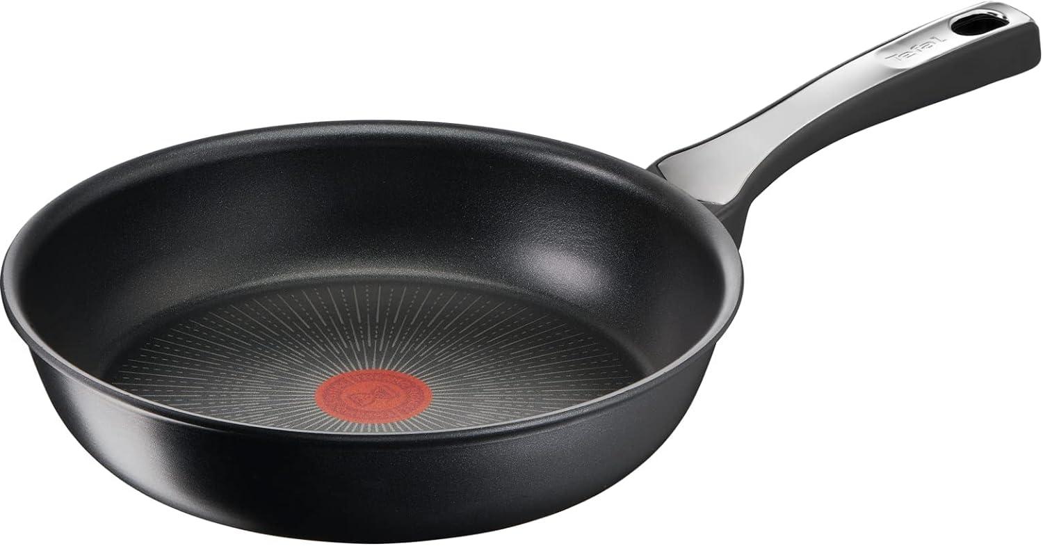 Tefal G25906 Unlimited On Bratpfanne | 28 cm | mit kratzfester Titanium Antihaft-Beschichtung | Thermo-Signal | PFOA-frei | geeignet für alle Herdarten, auch für Induktionsherde | Schwarz Bild 1