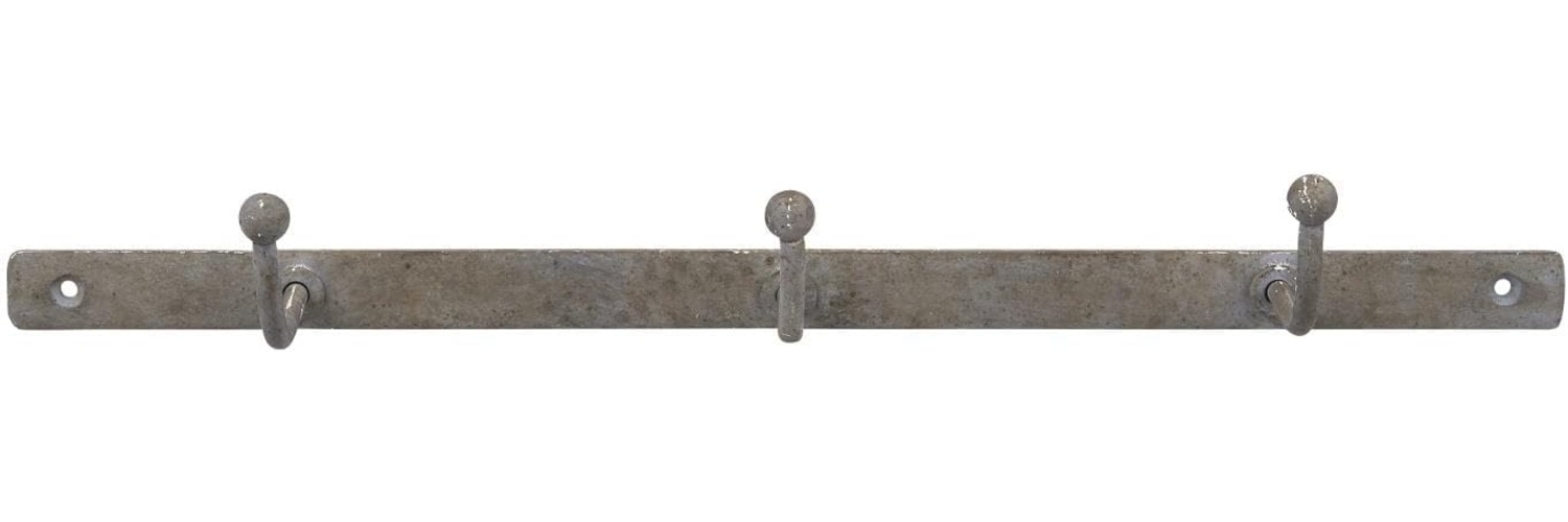 Ib Laursen - 3er Hakenleiste Wandhaken Kleiderhaken Garderobenhaken Grau 7199-18 Bild 1