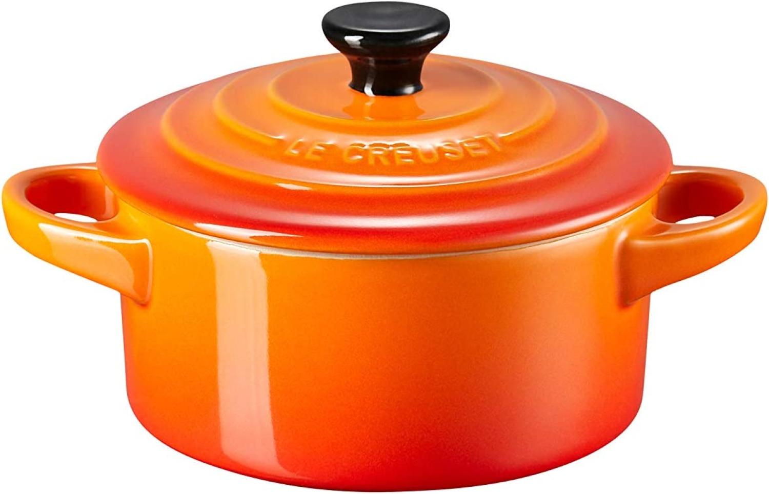 Le Creuset 'Poterie' Mini Cocotte, Steinzeug ofenrot, Ø 10 cm, 0,2 l Bild 1