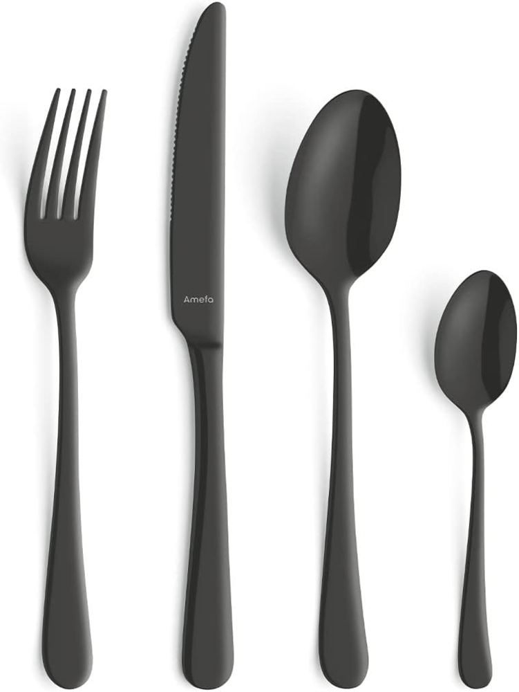 Amefa AUSTIN Besteckset 24-teilig PVD schwarz mattiert Bild 1