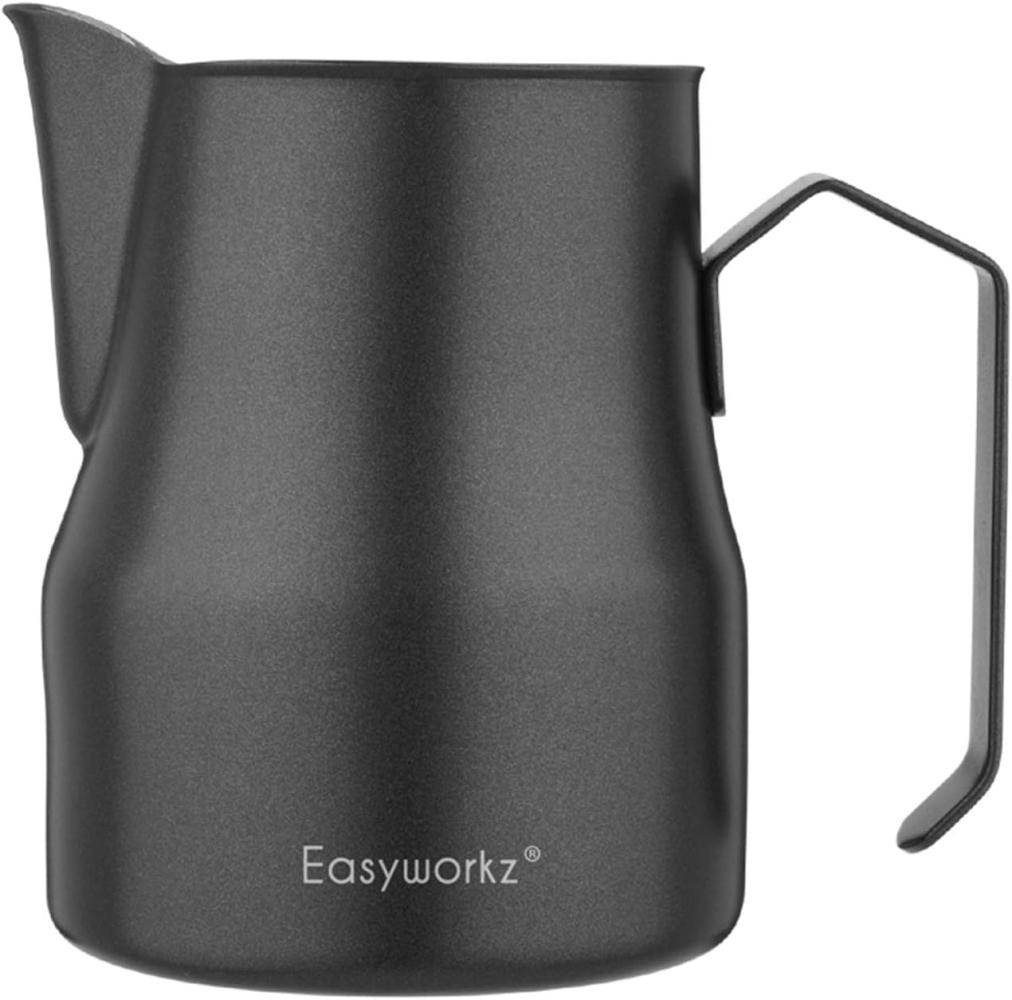 Easyworkz Milchaufschäumkrug aus Edelstahl 450ml Espresso Dampfkrug Milchkännchen Kaffee Schaumkrug Milchkrug Tasse Cappuccino Latte Art Tasse Bild 1