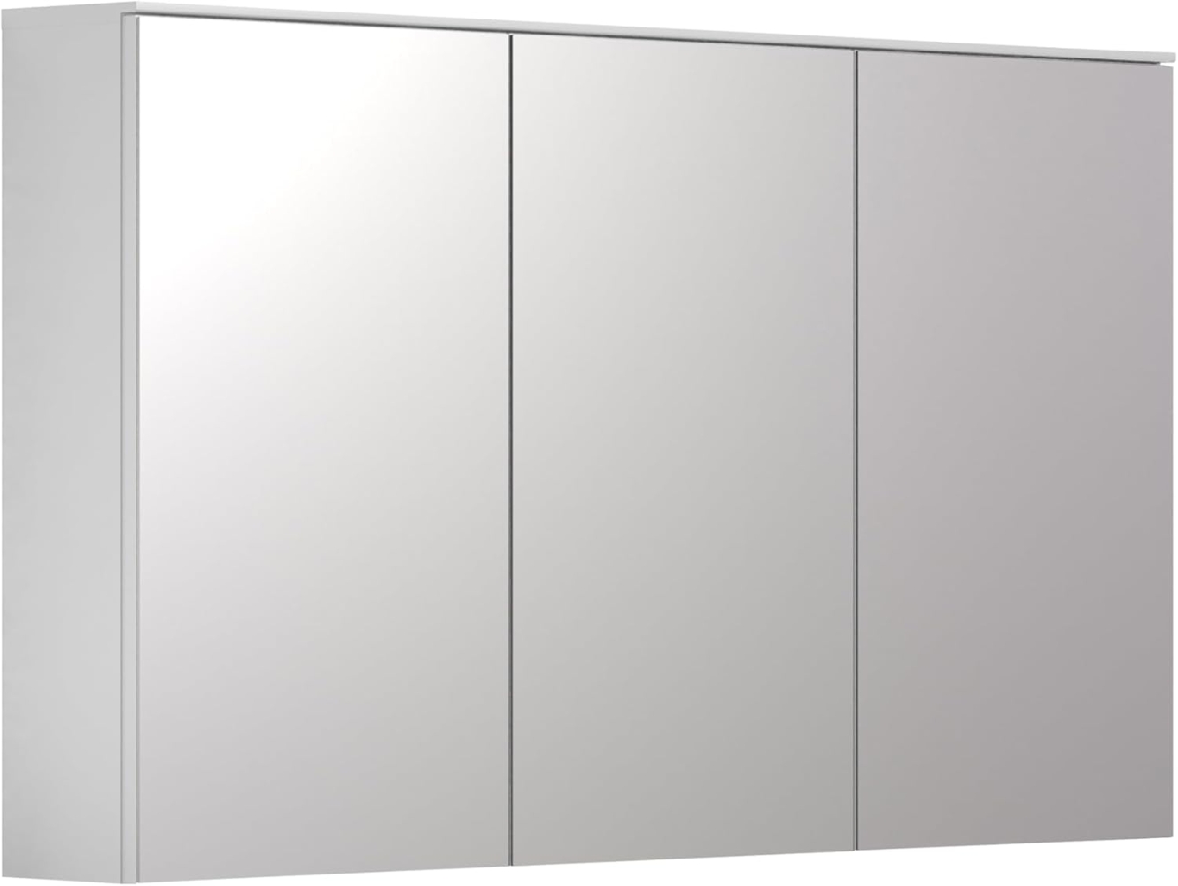 trendteam smart living - Spiegelschrank - Weiß - Badschrank mit 3 Spiegeltüren - (BxHxT) 120 x 70 x 17 cm - Badmöbel mit 6 Einlegeböden - Soft-Close Bild 1