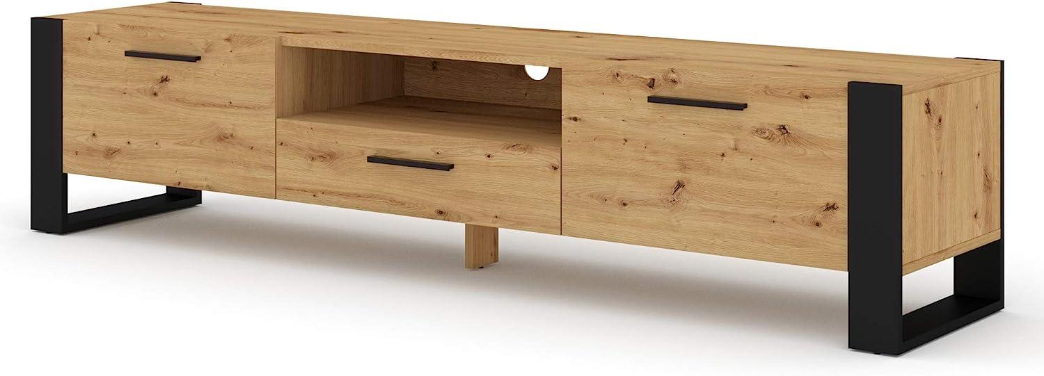 TV-Schrank NUKA, 200 cm, Eiche Artisan. Bild 1