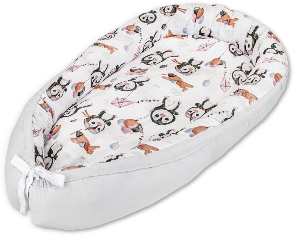 LULANDO Babynest, multifunktionales Kuschelnest für Babys und Säuglinge, Standard 100 von Oeko-Tex, Nestchen, Reisebett, 100% Baumwolle, antiallergisch, hergestellt in der EU Bild 1