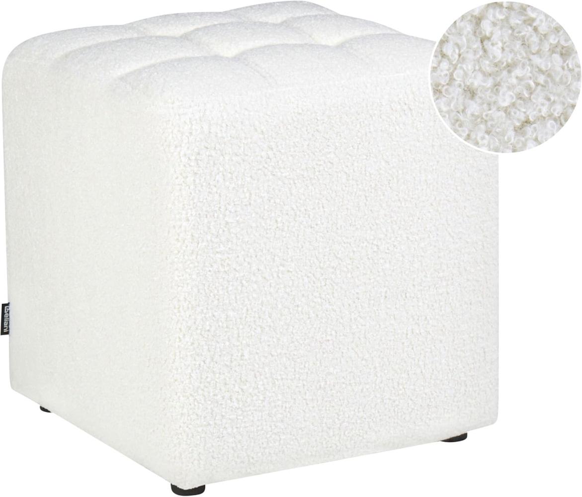 Pouf KANSAS Weiß 38 cm 38 cm Bild 1