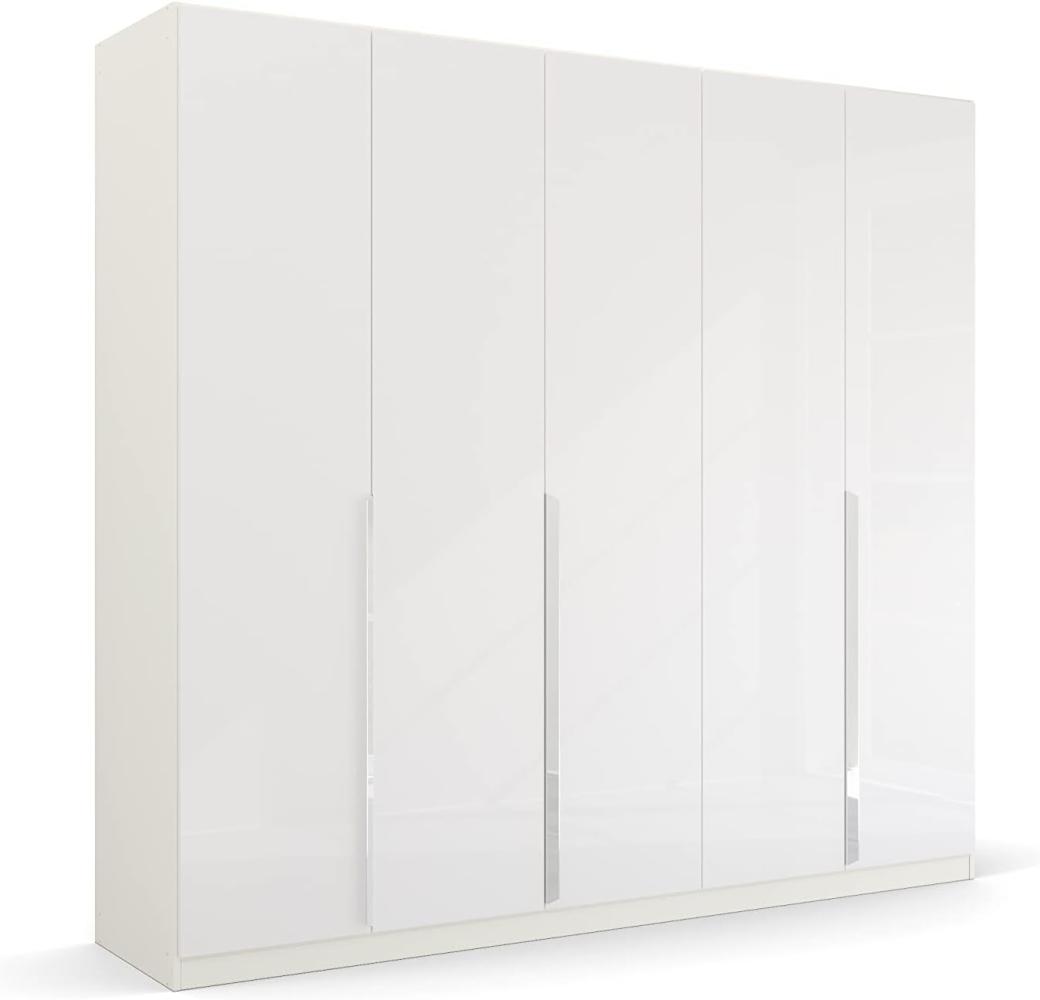 Kleiderschrank Drehtürenschrank Glamour | 5-türig | weiß Hochglanz / alpinweiß | 226x210 Bild 1